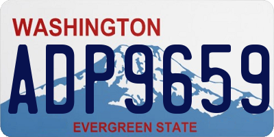 WA license plate ADP9659