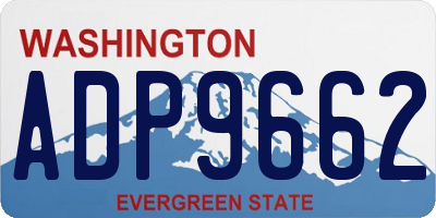 WA license plate ADP9662