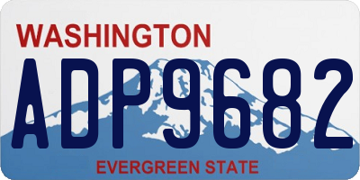WA license plate ADP9682