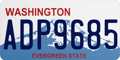 WA license plate ADP9685