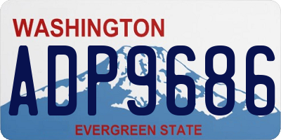 WA license plate ADP9686