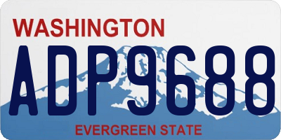WA license plate ADP9688
