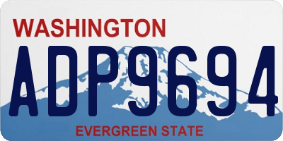 WA license plate ADP9694