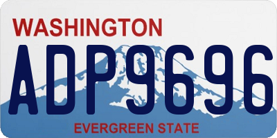 WA license plate ADP9696