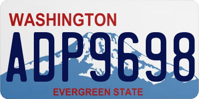 WA license plate ADP9698
