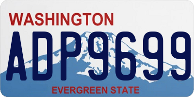 WA license plate ADP9699