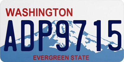 WA license plate ADP9715