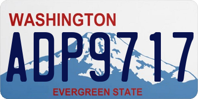 WA license plate ADP9717