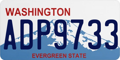 WA license plate ADP9733