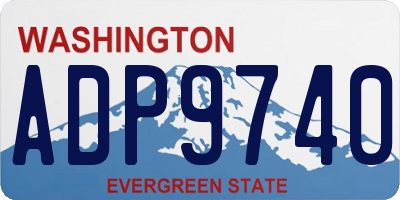 WA license plate ADP9740