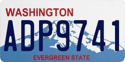 WA license plate ADP9741