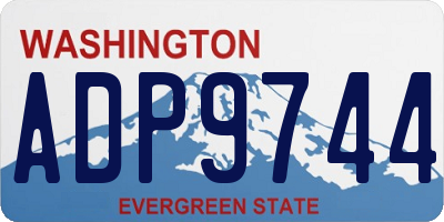 WA license plate ADP9744
