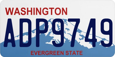 WA license plate ADP9749