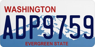 WA license plate ADP9759