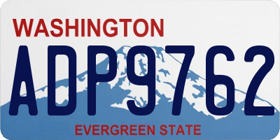 WA license plate ADP9762