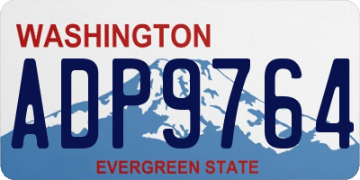 WA license plate ADP9764