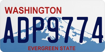 WA license plate ADP9774