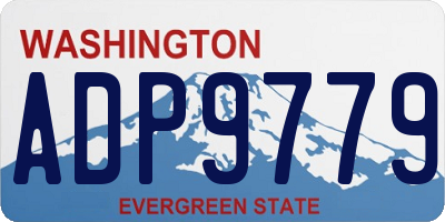 WA license plate ADP9779