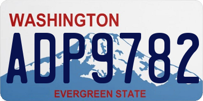 WA license plate ADP9782