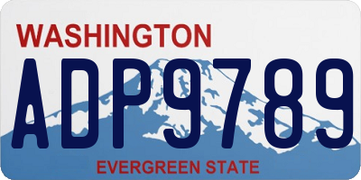 WA license plate ADP9789