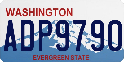 WA license plate ADP9790