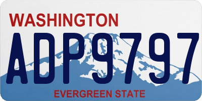 WA license plate ADP9797