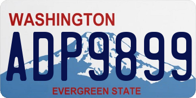 WA license plate ADP9899