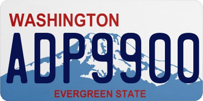 WA license plate ADP9900