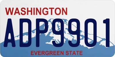 WA license plate ADP9901