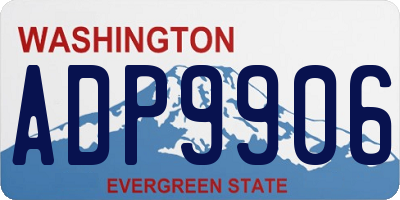 WA license plate ADP9906