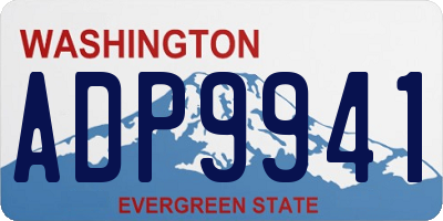 WA license plate ADP9941