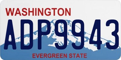 WA license plate ADP9943