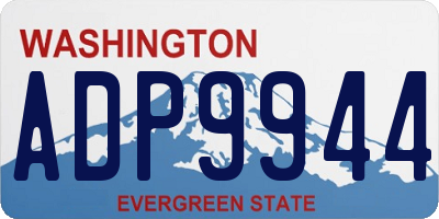 WA license plate ADP9944