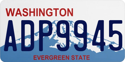WA license plate ADP9945