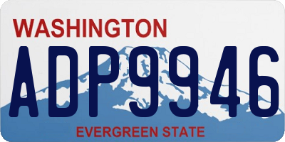 WA license plate ADP9946