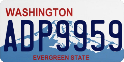 WA license plate ADP9959