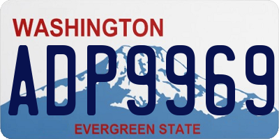 WA license plate ADP9969