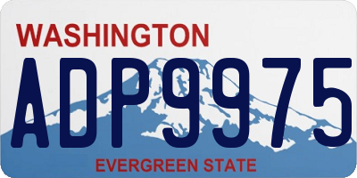 WA license plate ADP9975