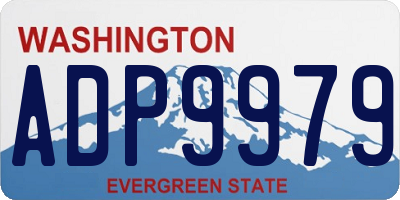 WA license plate ADP9979