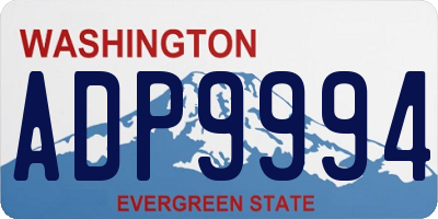 WA license plate ADP9994