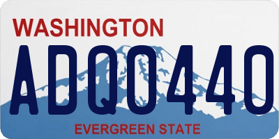 WA license plate ADQ0440