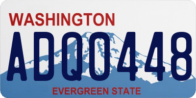 WA license plate ADQ0448
