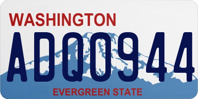 WA license plate ADQ0944