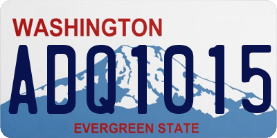 WA license plate ADQ1015
