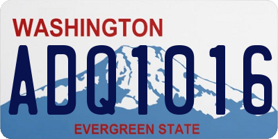 WA license plate ADQ1016