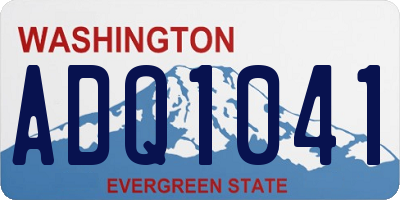 WA license plate ADQ1041