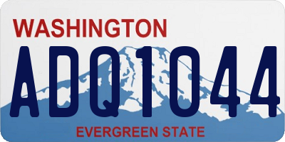 WA license plate ADQ1044