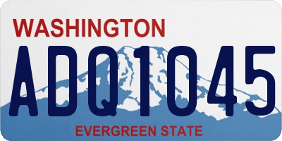 WA license plate ADQ1045