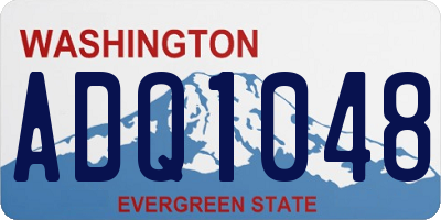 WA license plate ADQ1048
