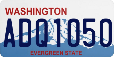 WA license plate ADQ1050